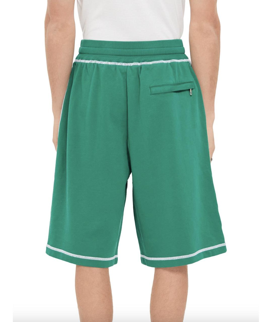 DOLCE&GABBANA Зеленые хлопковые шорты, фото 4