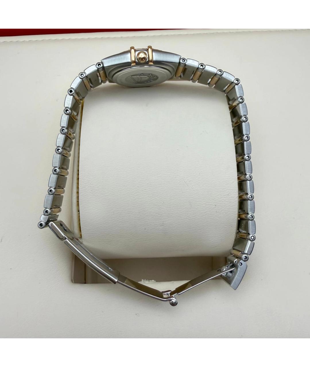 OMEGA Золотые металлические часы, фото 4