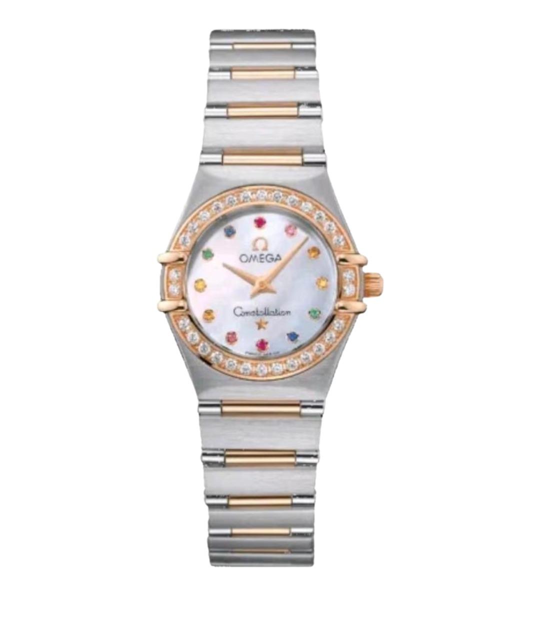 OMEGA Золотые металлические часы, фото 1