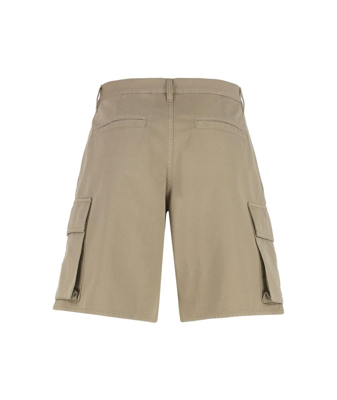 BURBERRY Бежевые хлопковые шорты, фото 2