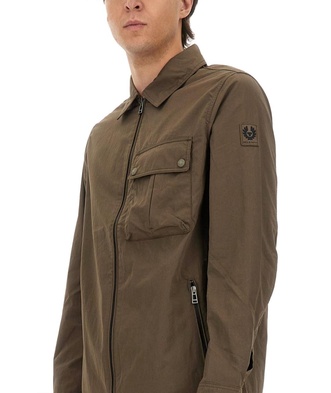 BELSTAFF Коричневая хлопковая куртка, фото 5