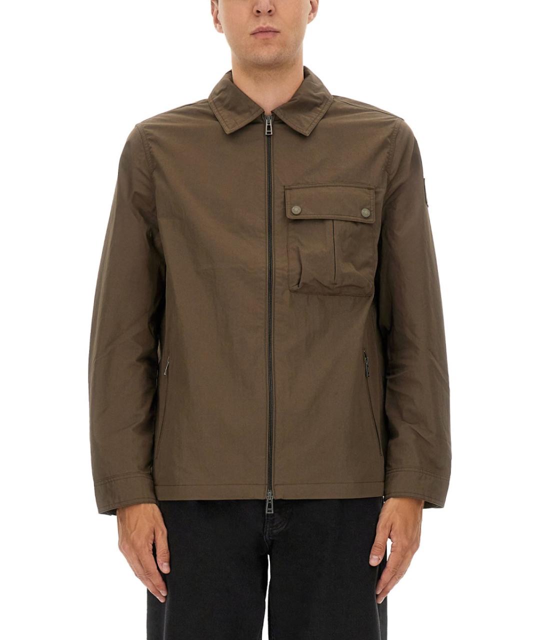 BELSTAFF Коричневая хлопковая куртка, фото 2