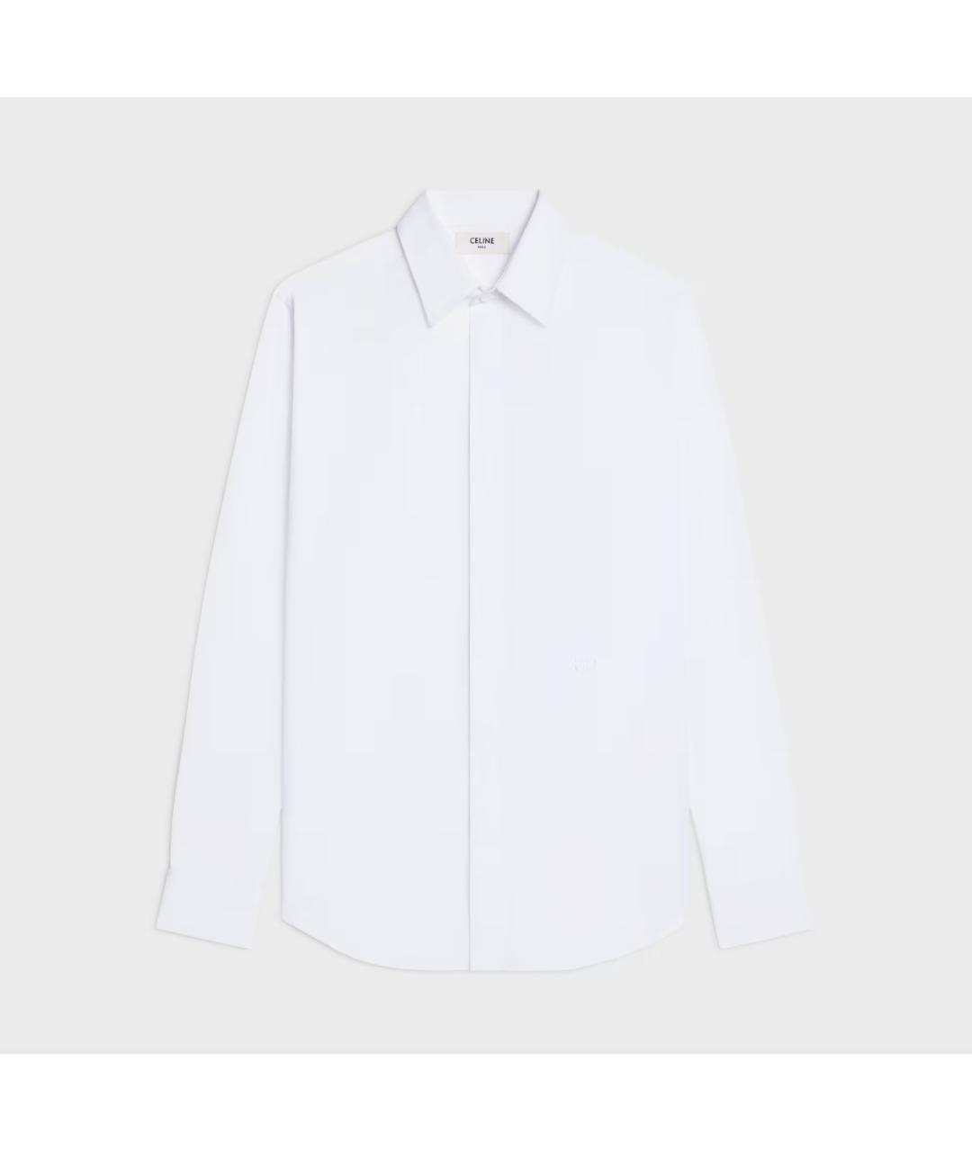 CELINE Белая хлопковая кэжуал рубашка, фото 9