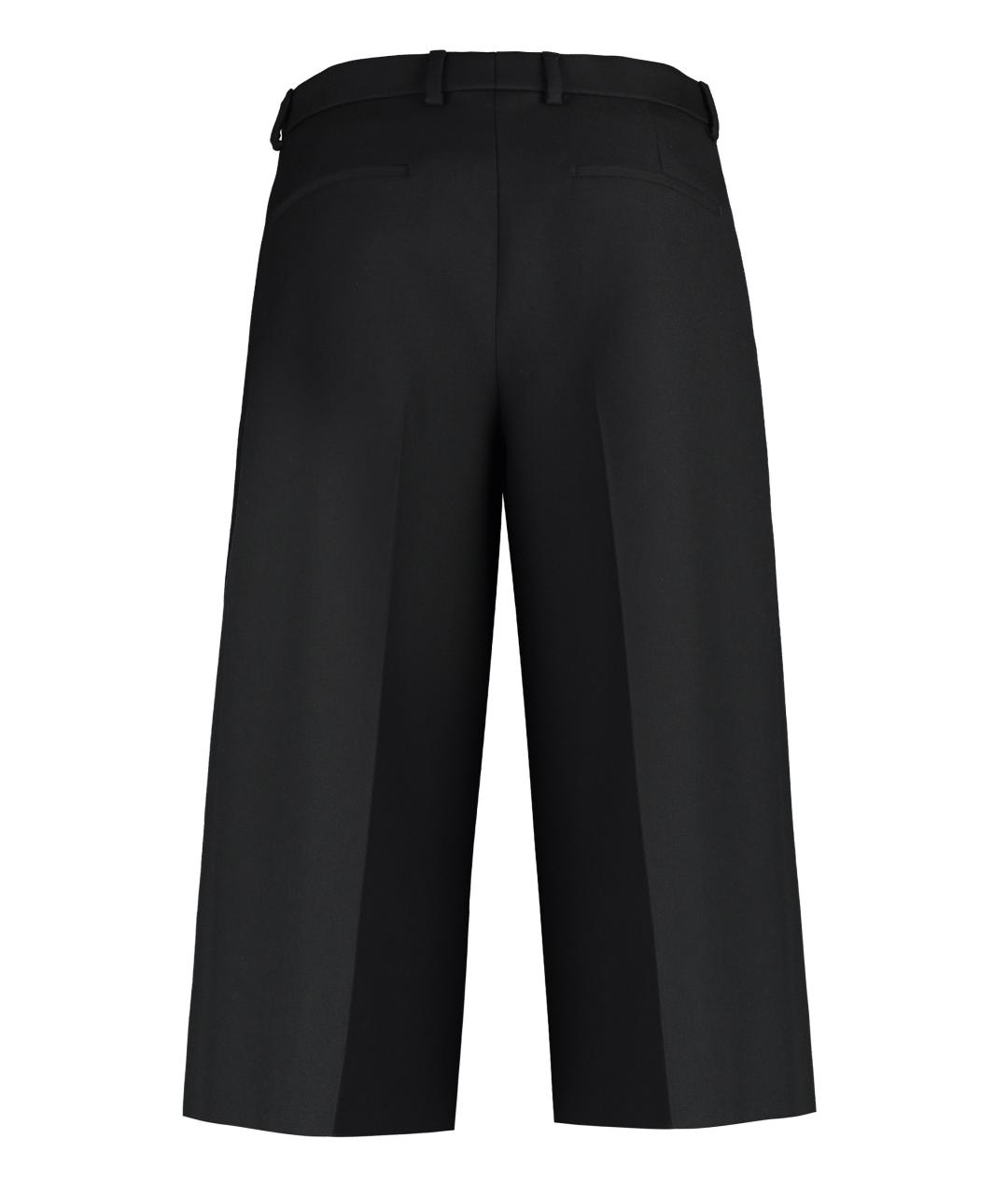 GUCCI Черные шерстяные повседневные брюки, фото 2