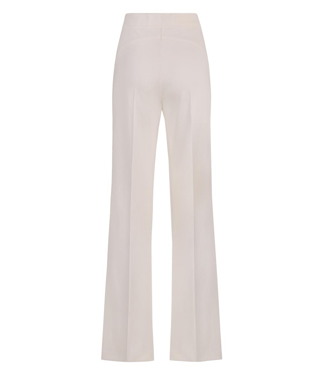 PINKO Белые полиэстеровые прямые брюки, фото 2