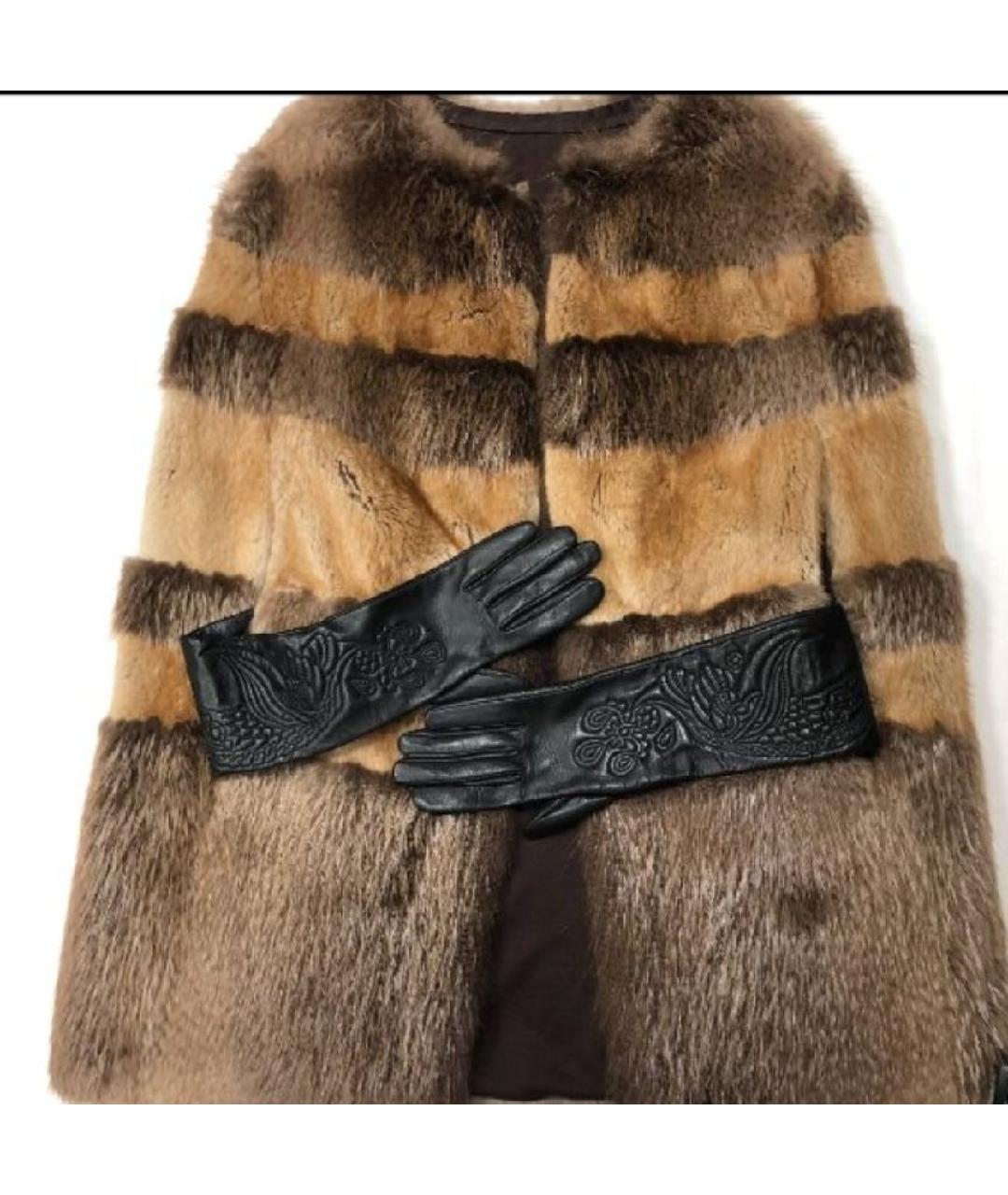 LANVIN Коричневая меховая шуба, фото 5