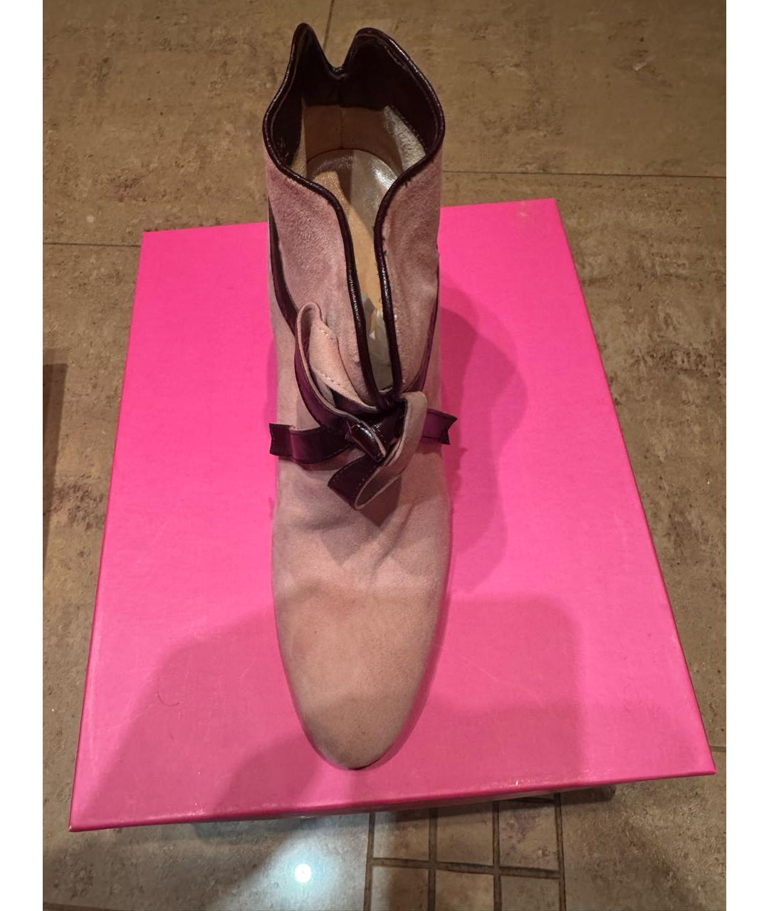 UNGARO Розовые замшевые ботильоны, фото 2