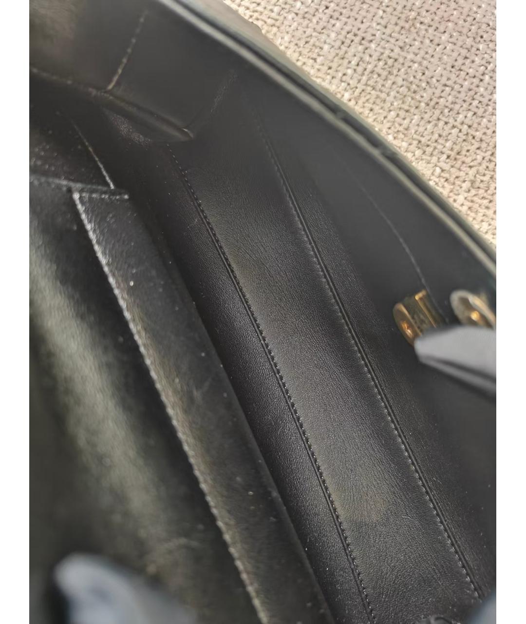 CHANEL Черная кожаная сумка через плечо, фото 5