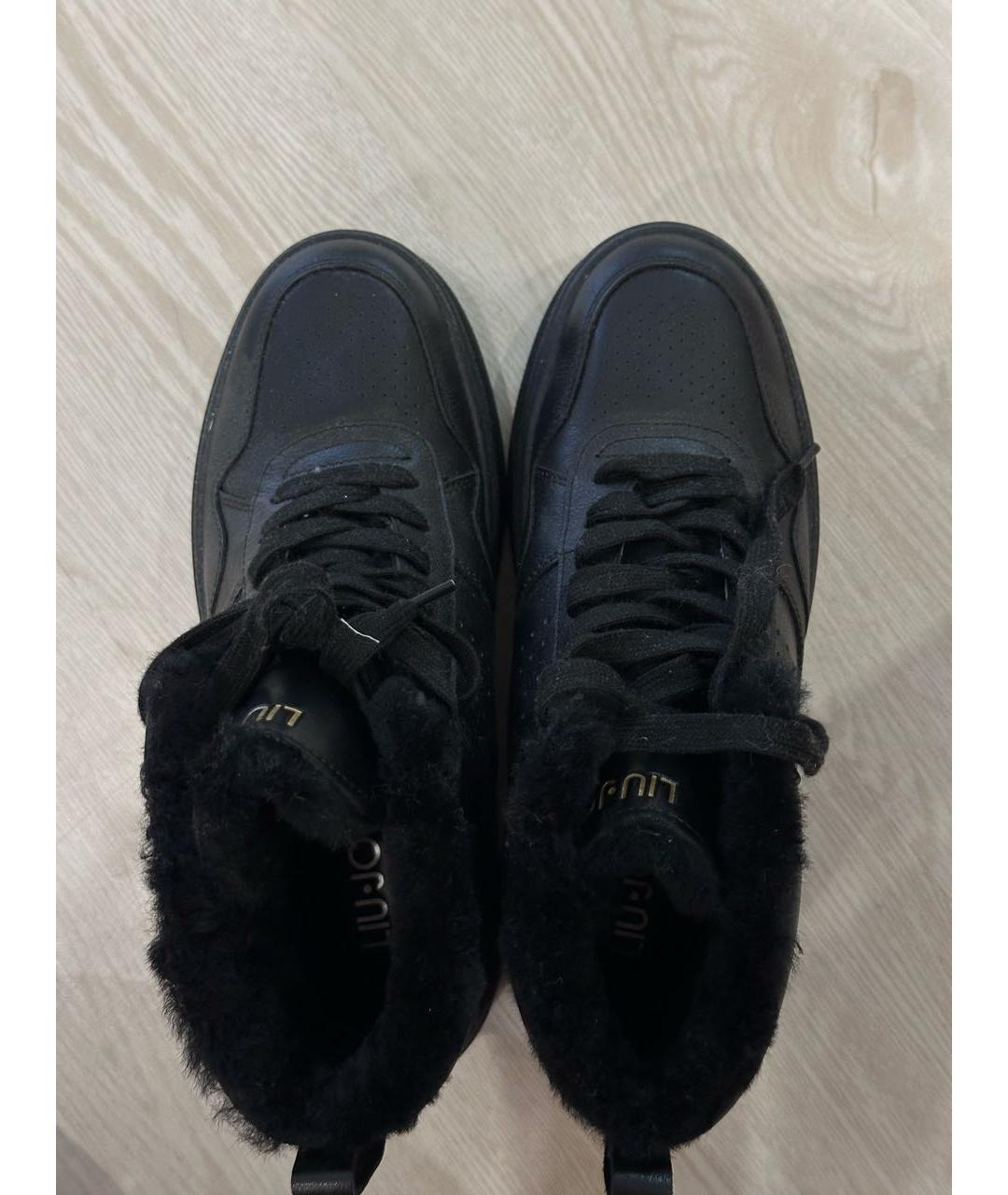 LIU JO Черные кожаные ботинки, фото 3