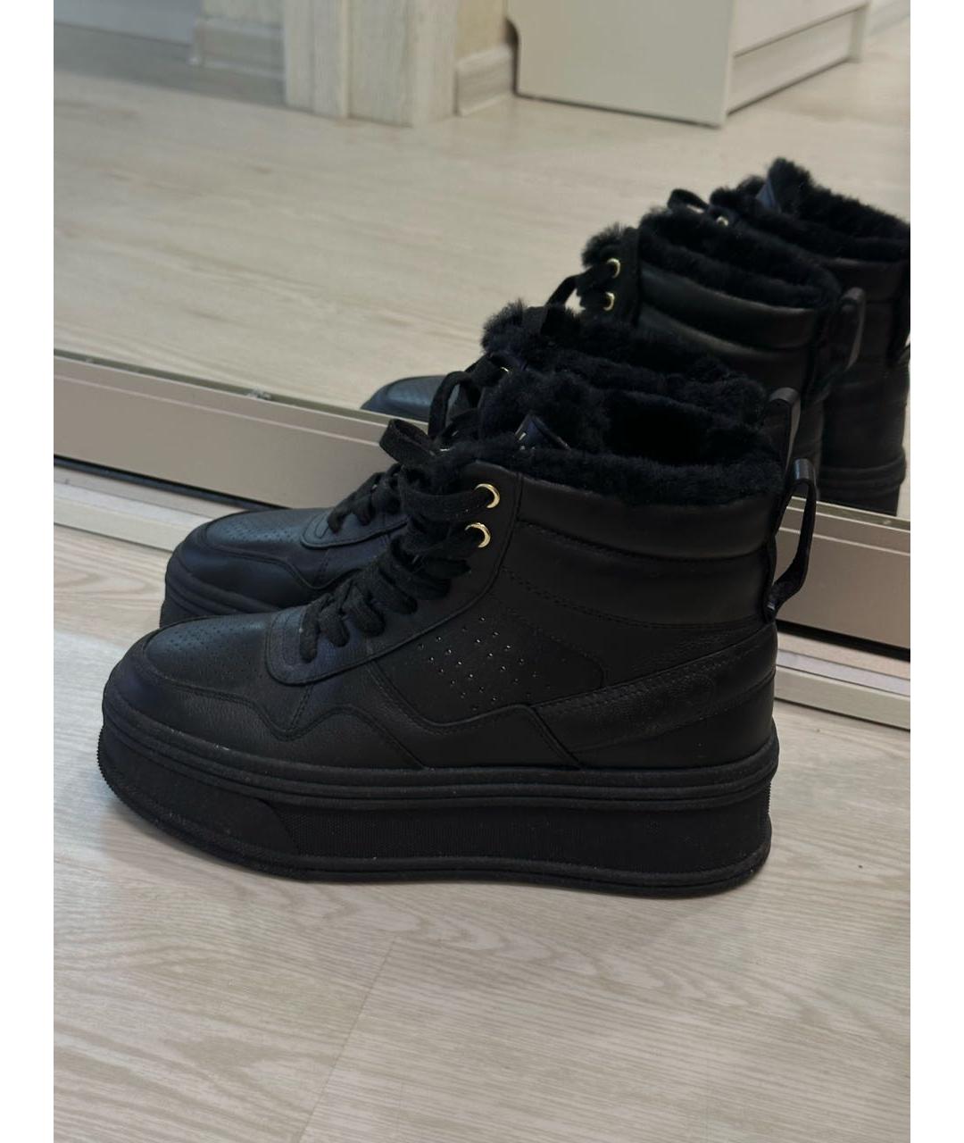 LIU JO Черные кожаные ботинки, фото 9