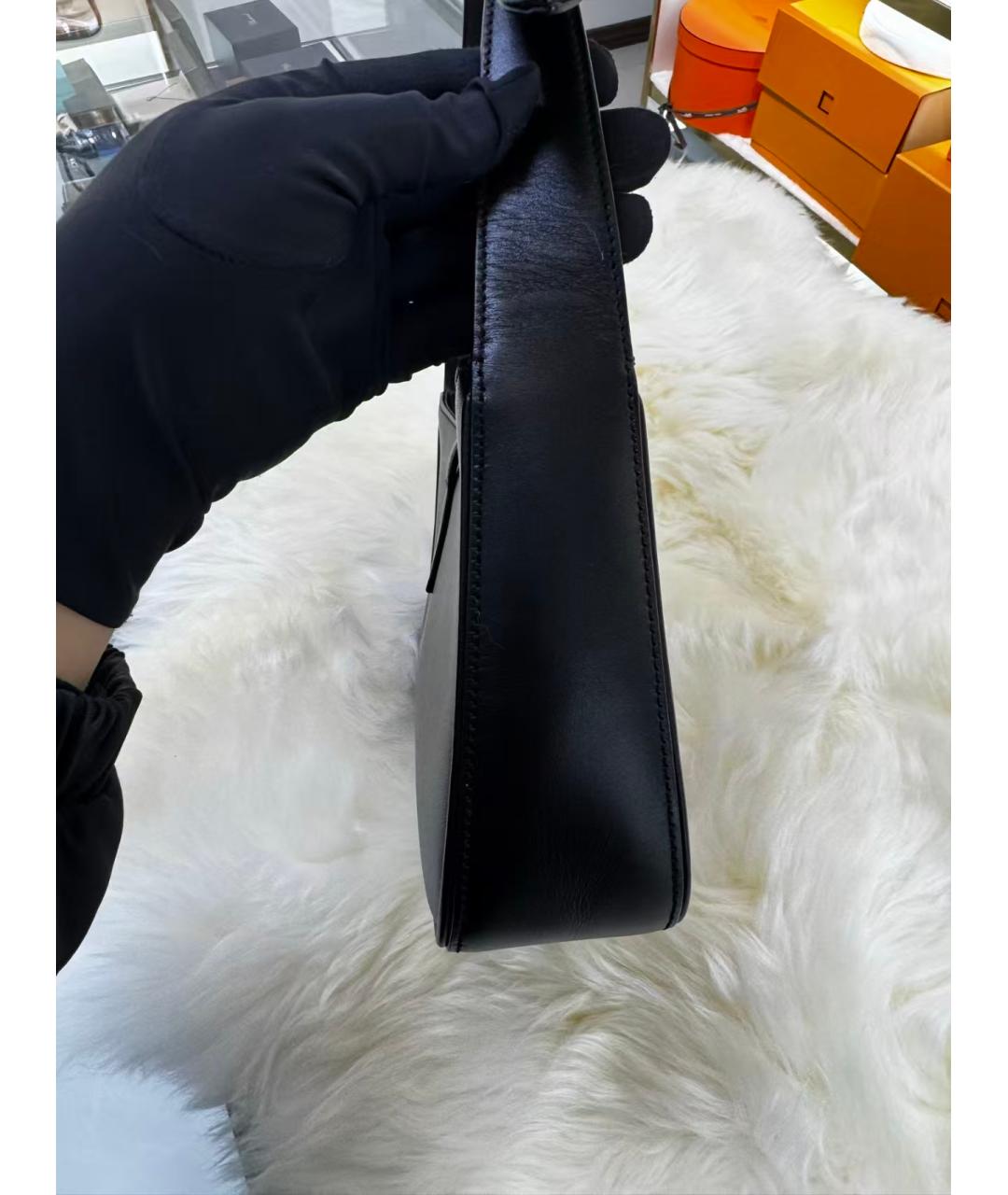 SAINT LAURENT Черная кожаная сумка через плечо, фото 5