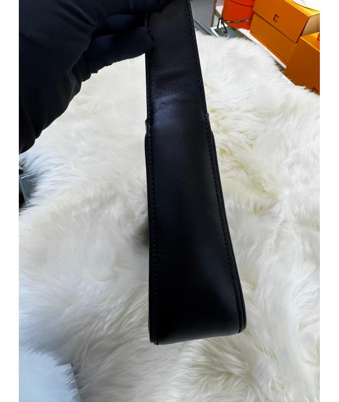 SAINT LAURENT Черная кожаная сумка через плечо, фото 4