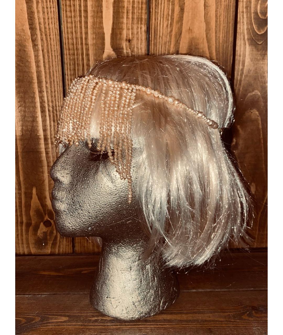 MAISON MICHEL Бежевая повязка на голову, фото 6