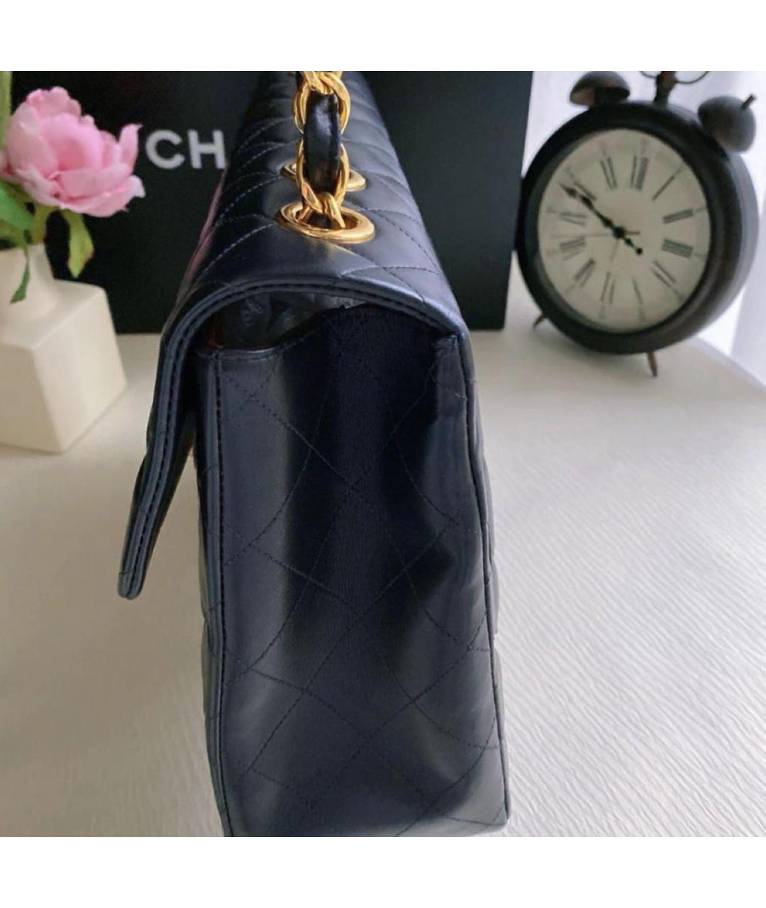 CHANEL Черная кожаная сумка через плечо, фото 2