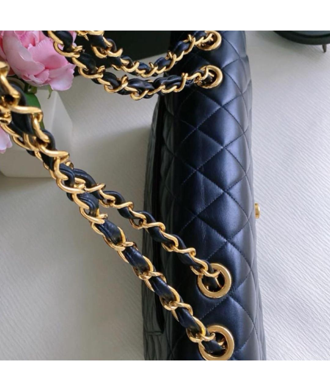 CHANEL Черная кожаная сумка через плечо, фото 4