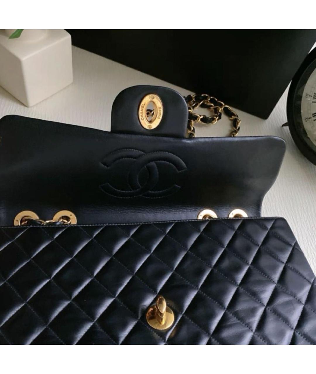 CHANEL Черная кожаная сумка через плечо, фото 3