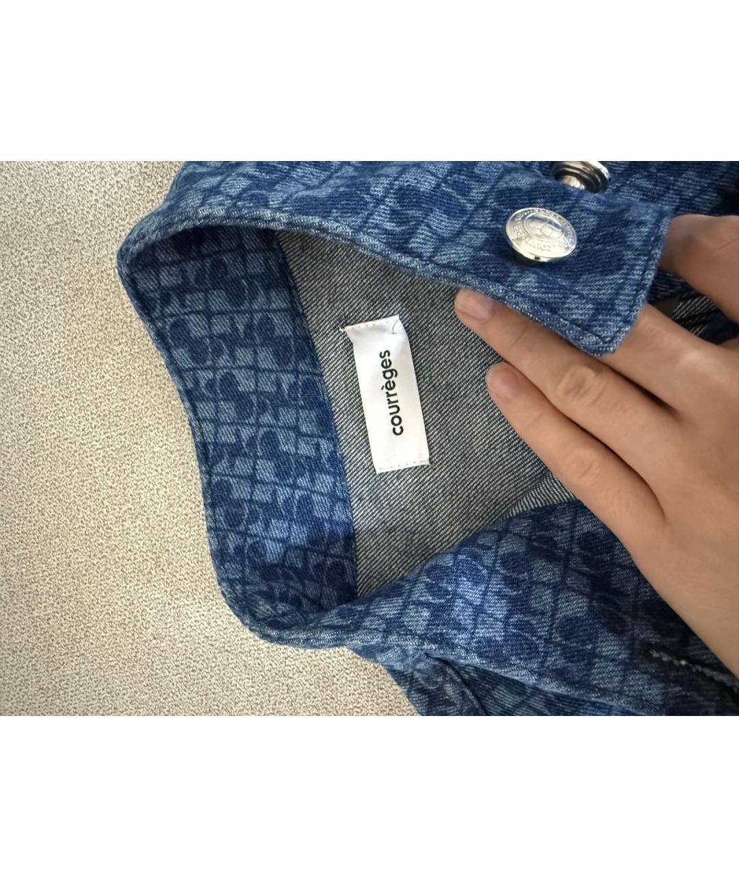 COURREGES Синяя деним куртка, фото 4