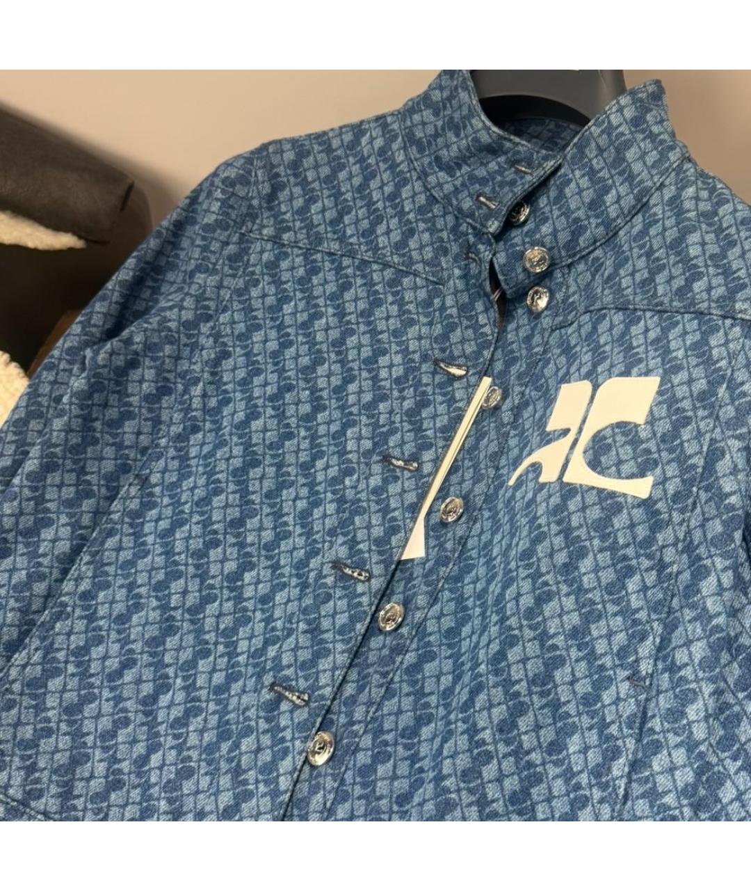 COURREGES Синяя деним куртка, фото 5