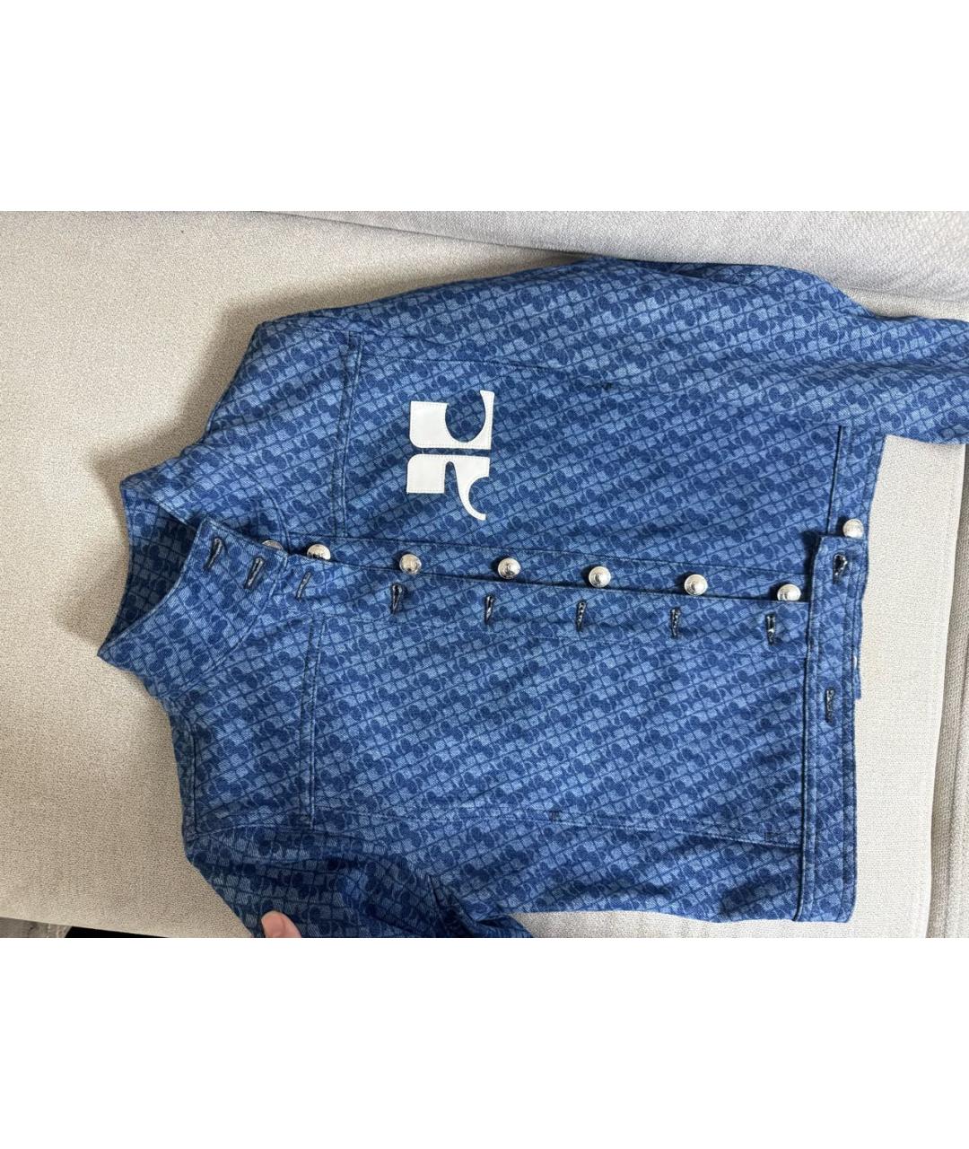 COURREGES Синяя деним куртка, фото 2