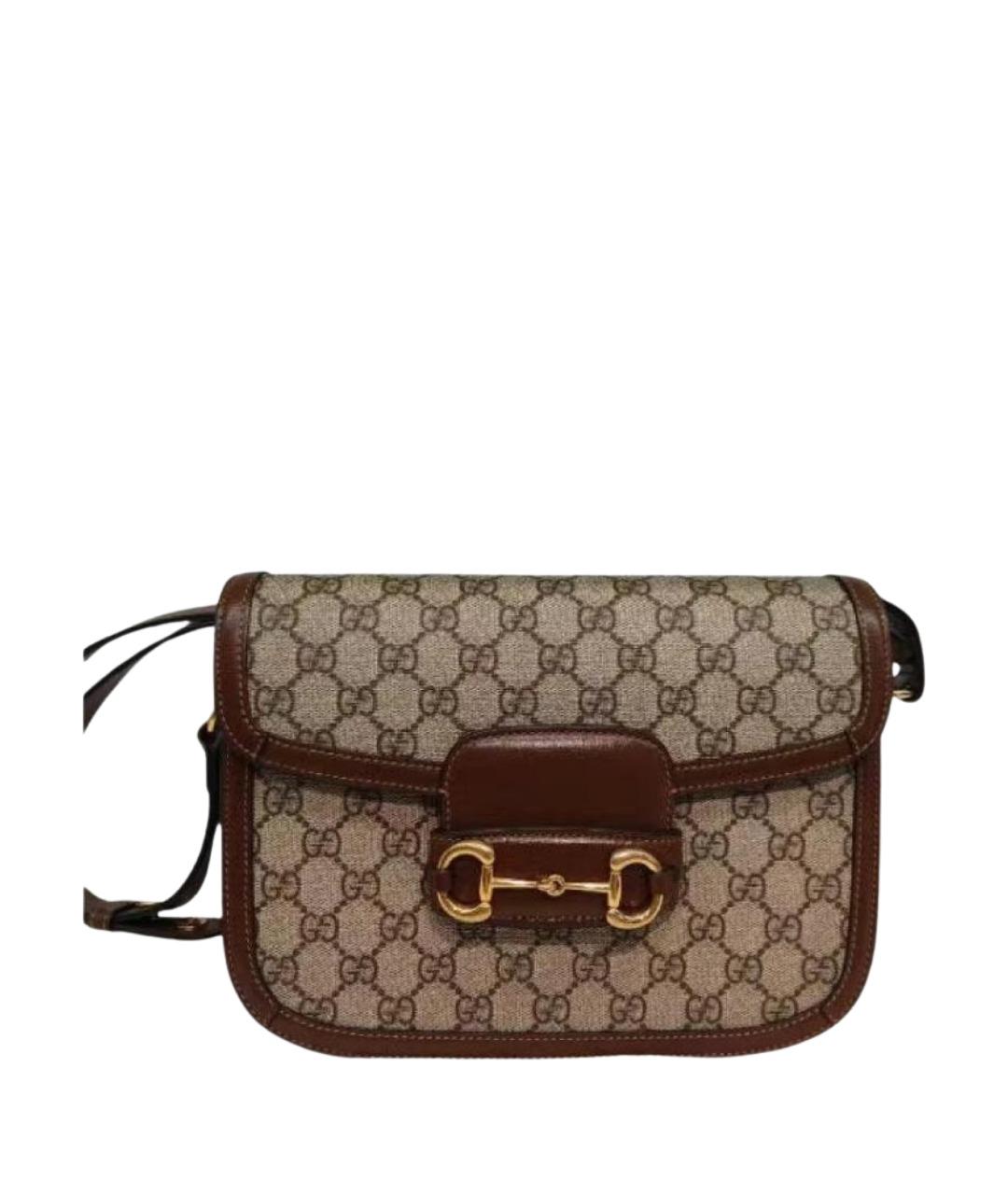 GUCCI Коричневая сумка через плечо, фото 1