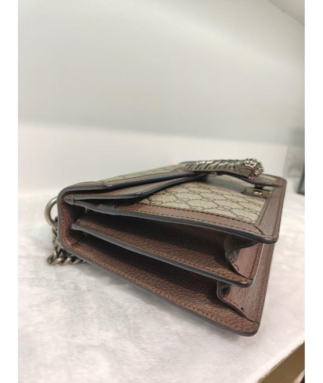 GUCCI Коричневая сумка через плечо, фото 3