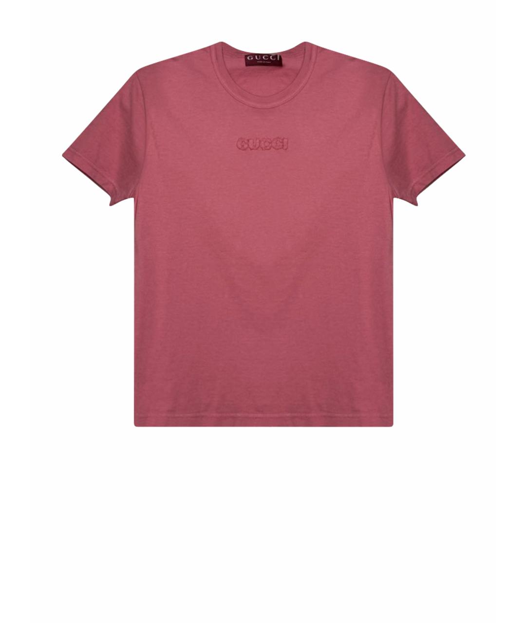 GUCCI Коралловая футболка, фото 1