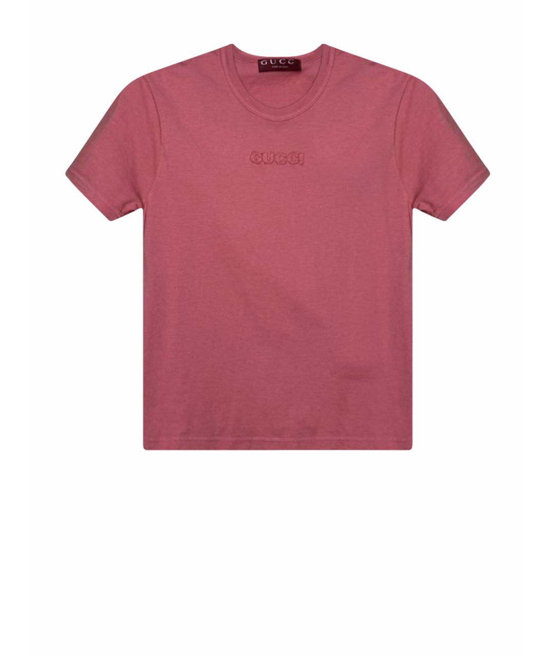 GUCCI Коралловая футболка, фото 1