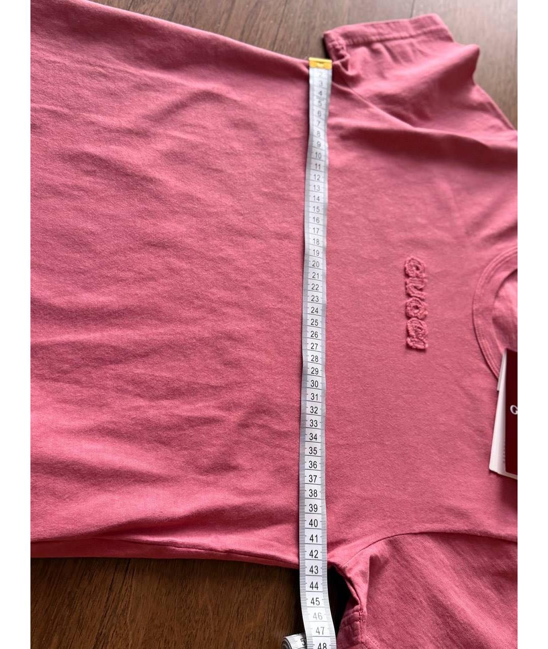 GUCCI Коралловая футболка, фото 4