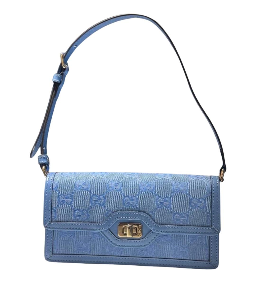 GUCCI Голубая сумка через плечо, фото 1