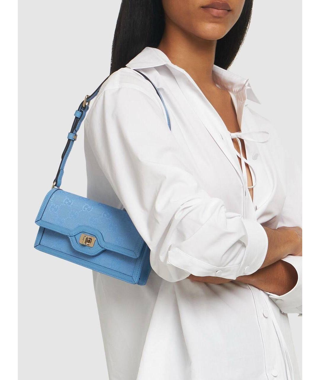 GUCCI Голубая сумка через плечо, фото 2