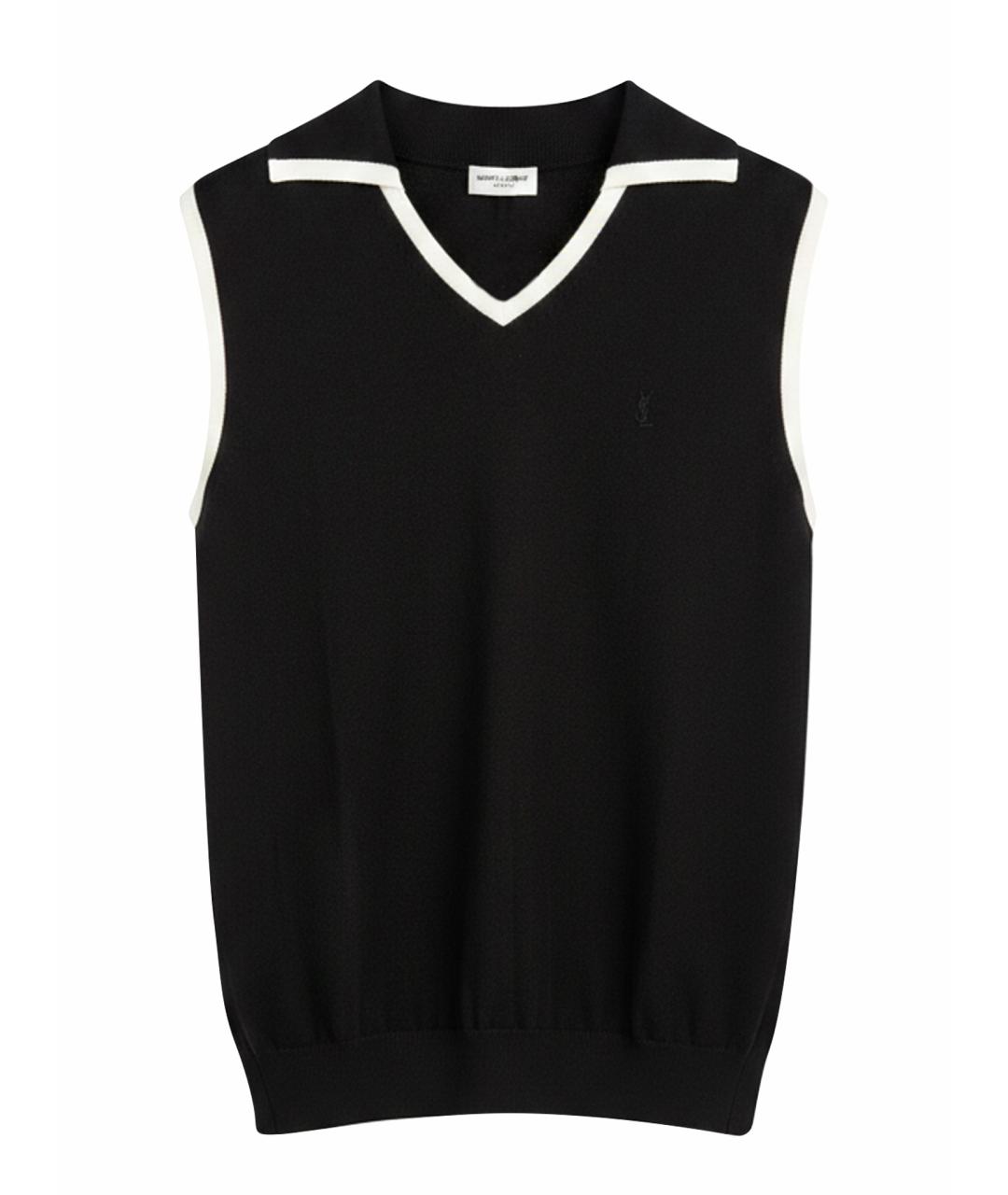 SAINT LAURENT Черный джемпер / свитер, фото 1