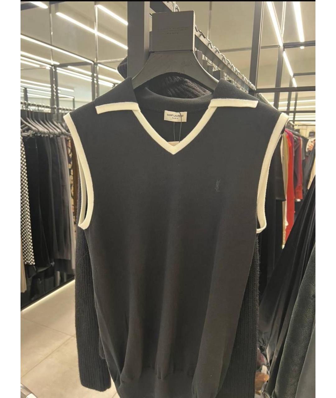 SAINT LAURENT Черный джемпер / свитер, фото 7