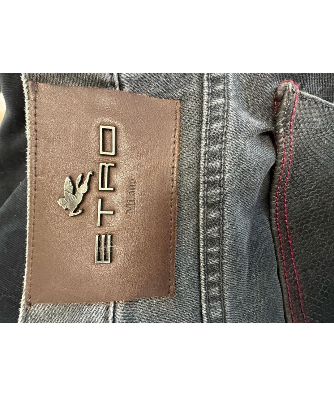 ETRO Серые хлопковые джинсы, фото 6