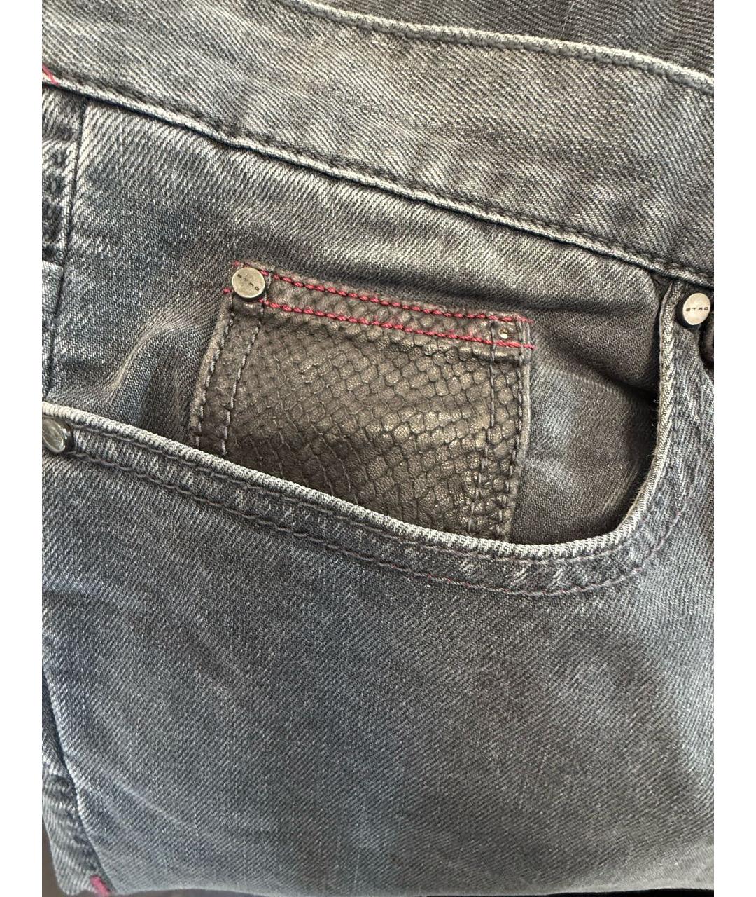 ETRO Серые хлопковые джинсы, фото 4