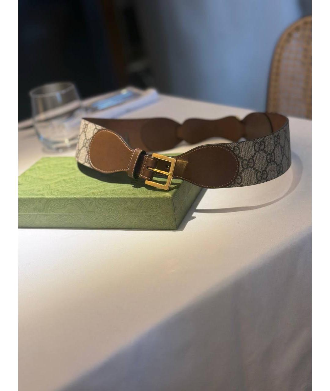 GUCCI Коричневый кожаный ремень, фото 4