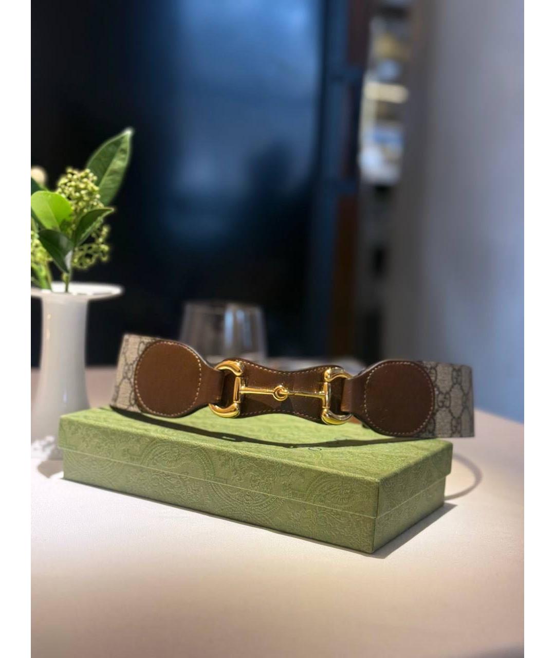 GUCCI Коричневый кожаный ремень, фото 3