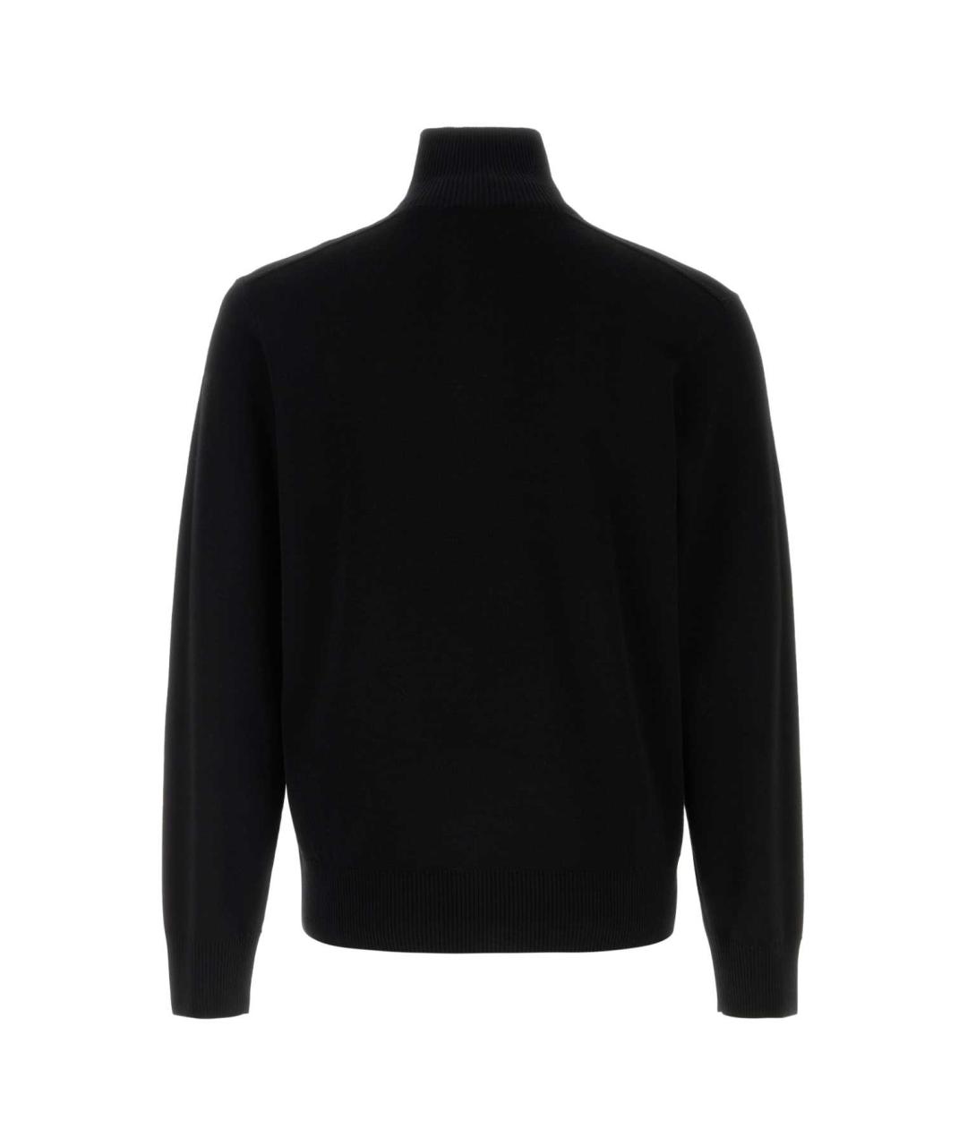 BURBERRY Черный шерстяной джемпер / свитер, фото 2