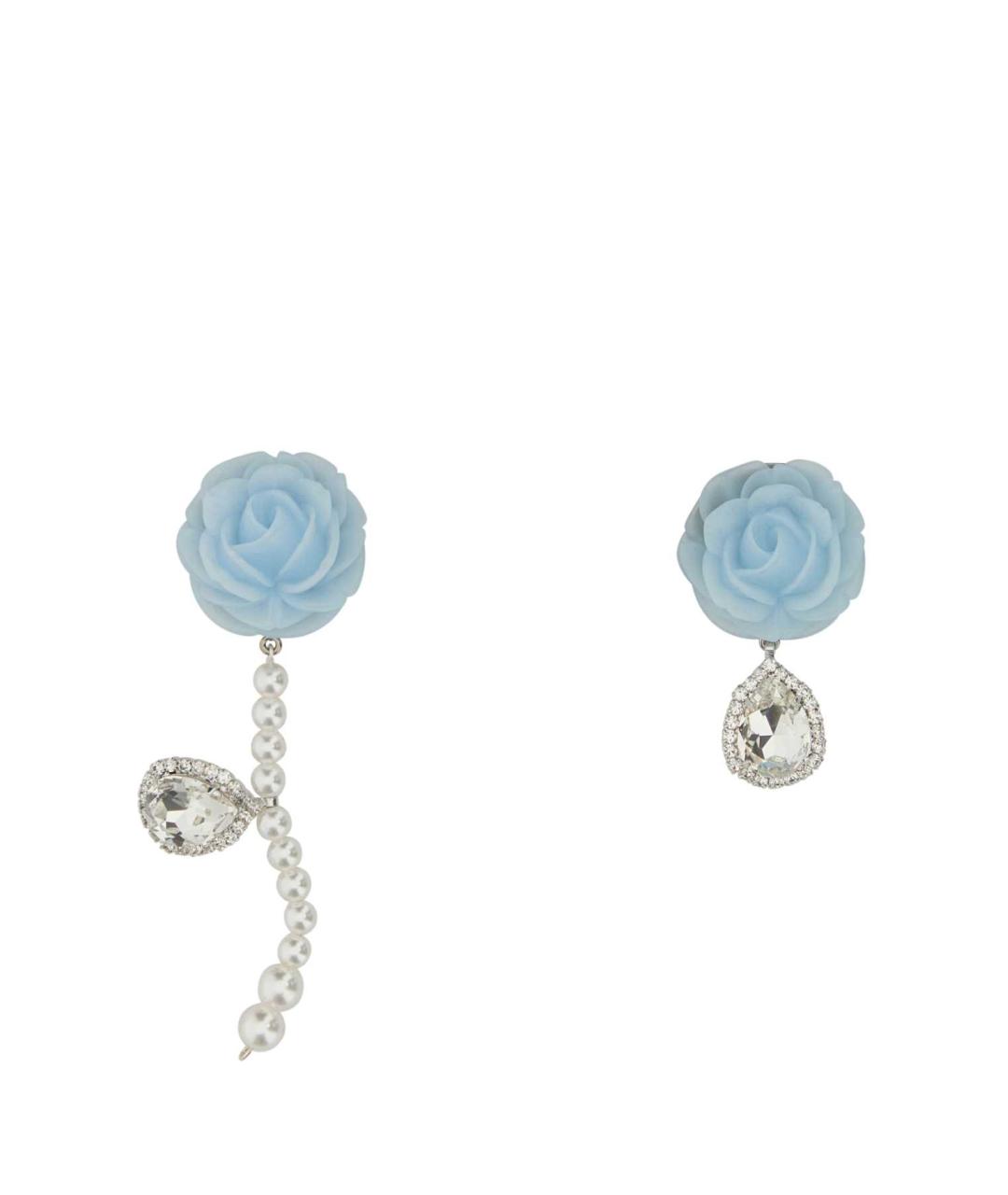 MAGDA BUTRYM Голубые металлические серьги, фото 1