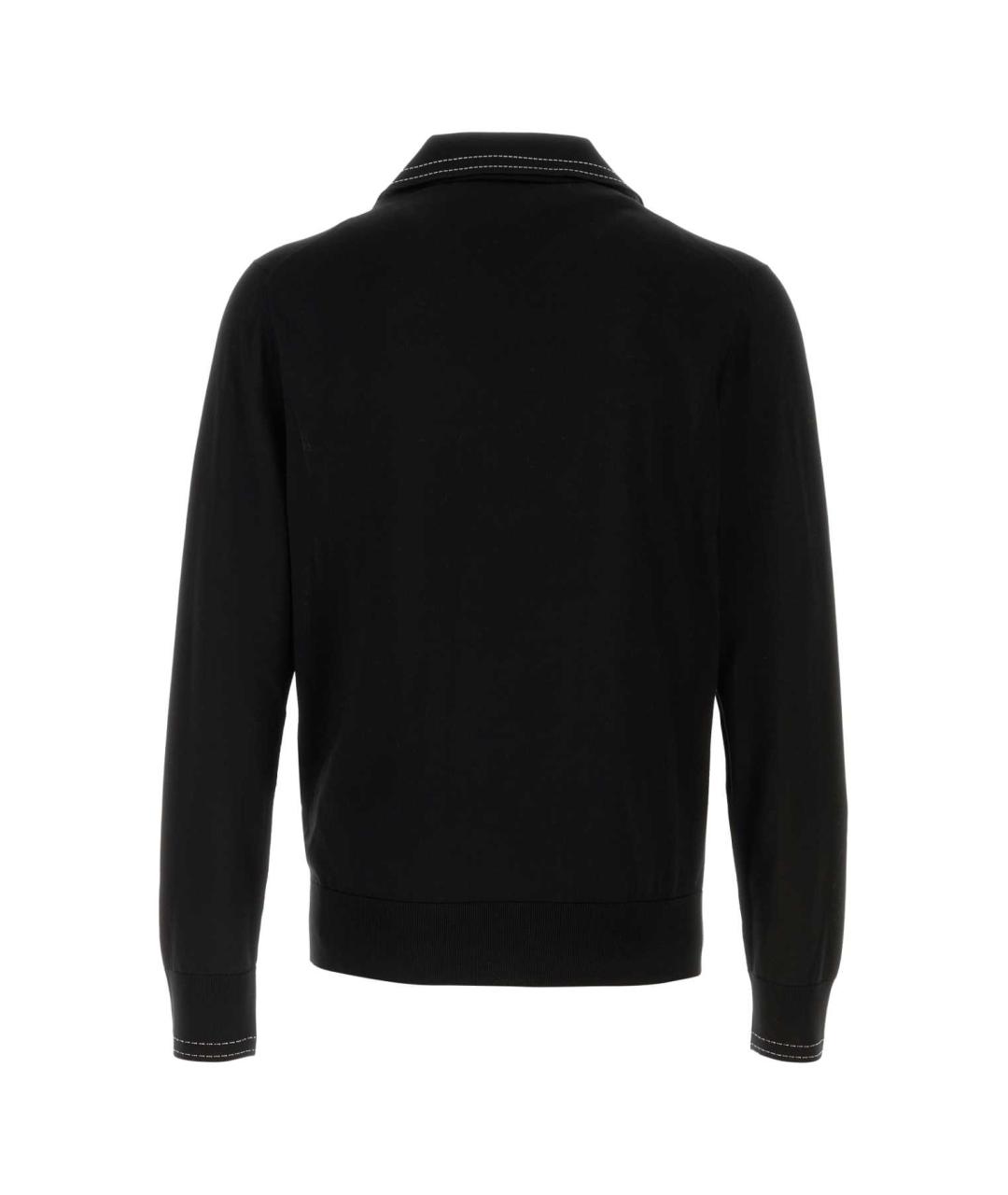 DOLCE&GABBANA Черный шелковый джемпер / свитер, фото 2