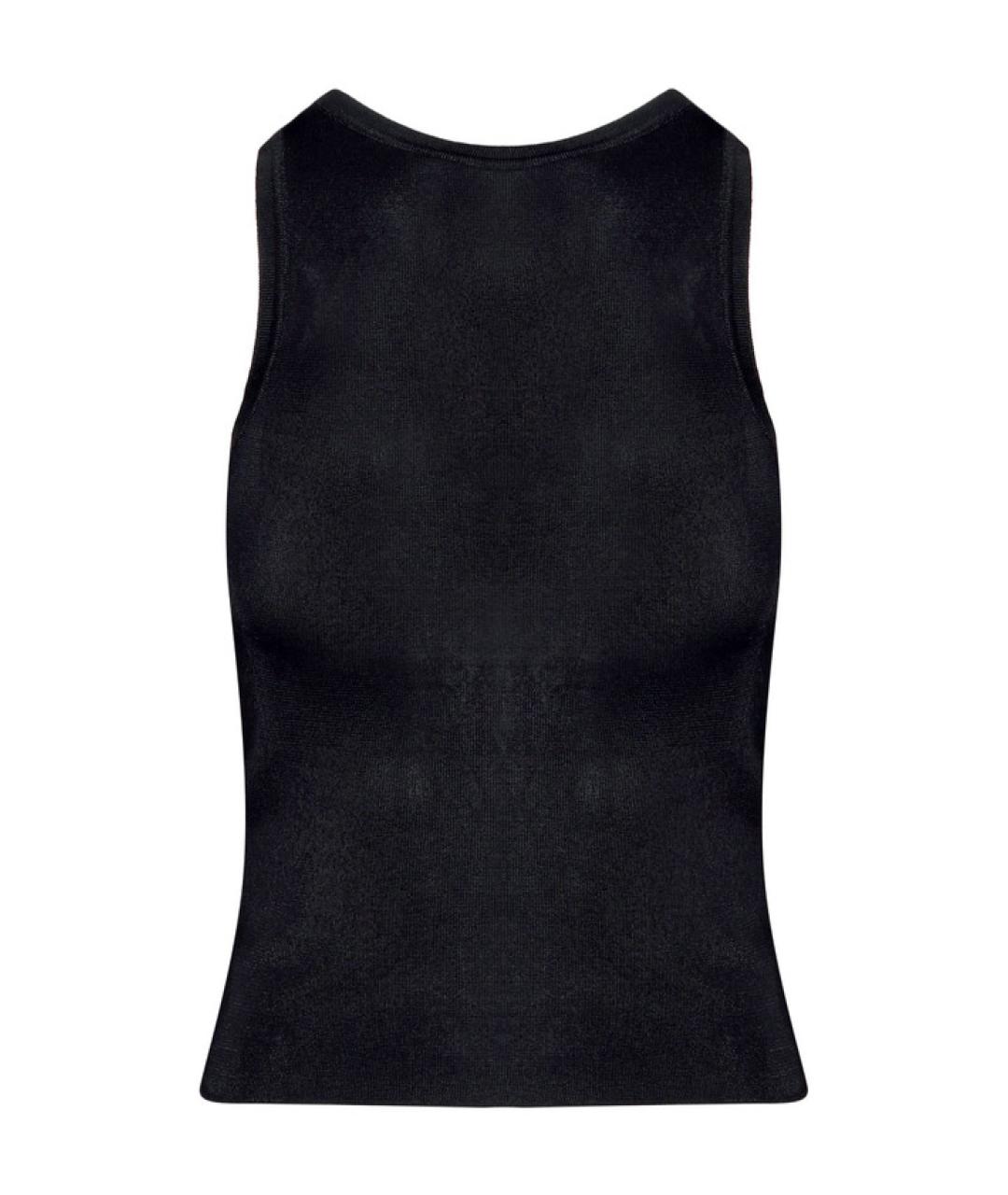 SAINT LAURENT Черная вискозная майка, фото 1