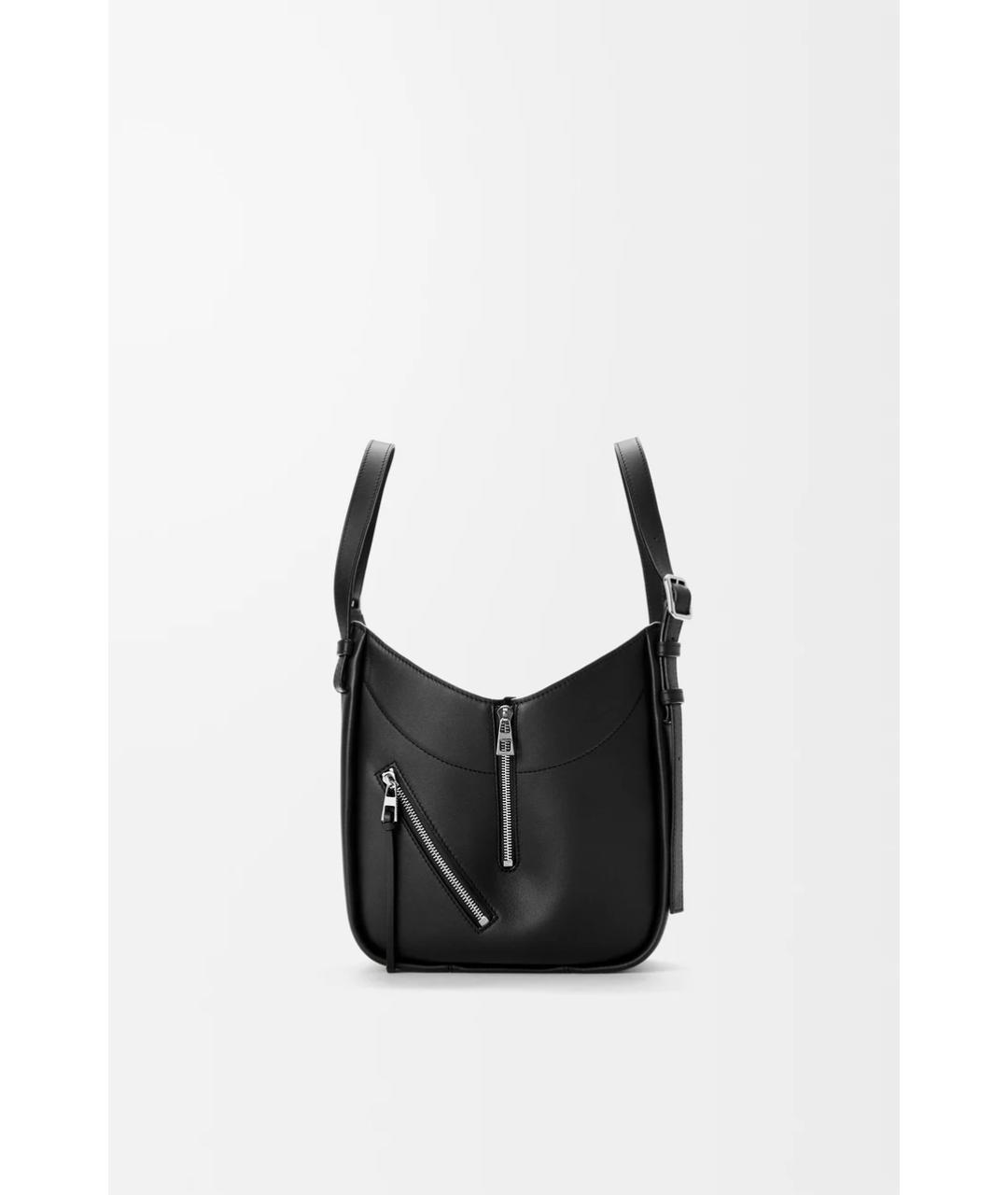 LOEWE Черная кожаная сумка тоут, фото 5