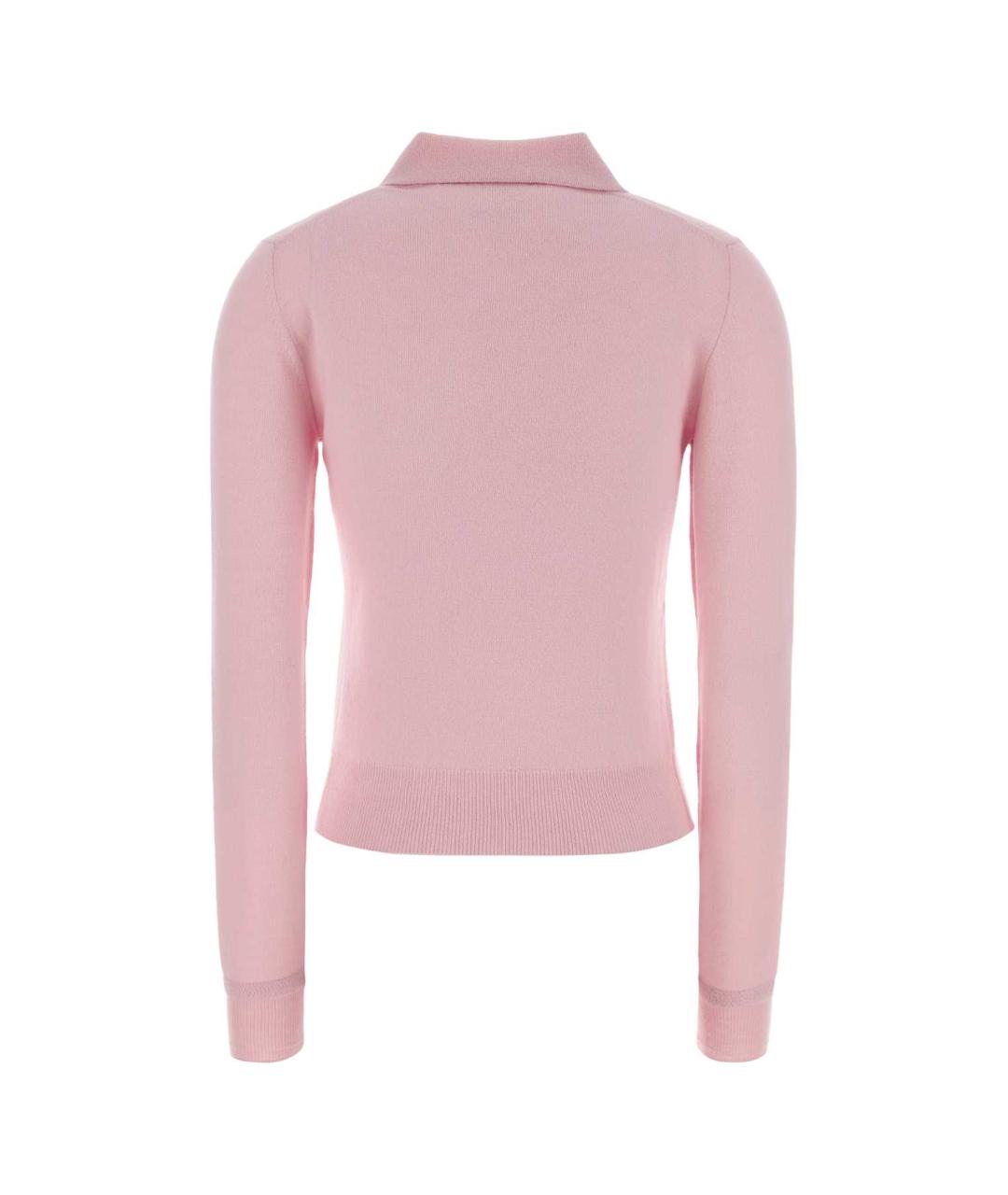 JIL SANDER Розовая шерстяная блузы, фото 2