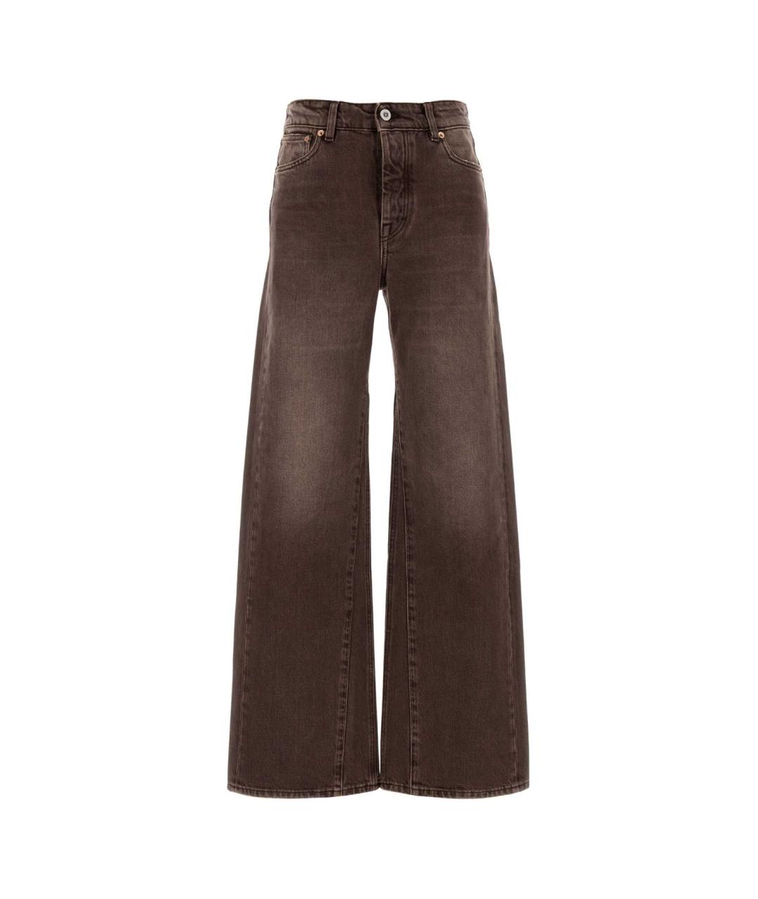OUR LEGACY Коричневые хлопковые прямые джинсы, фото 1