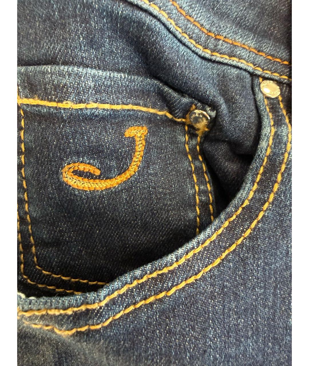 JACOB COHEN Темно-синие хлопковые джинсы, фото 7