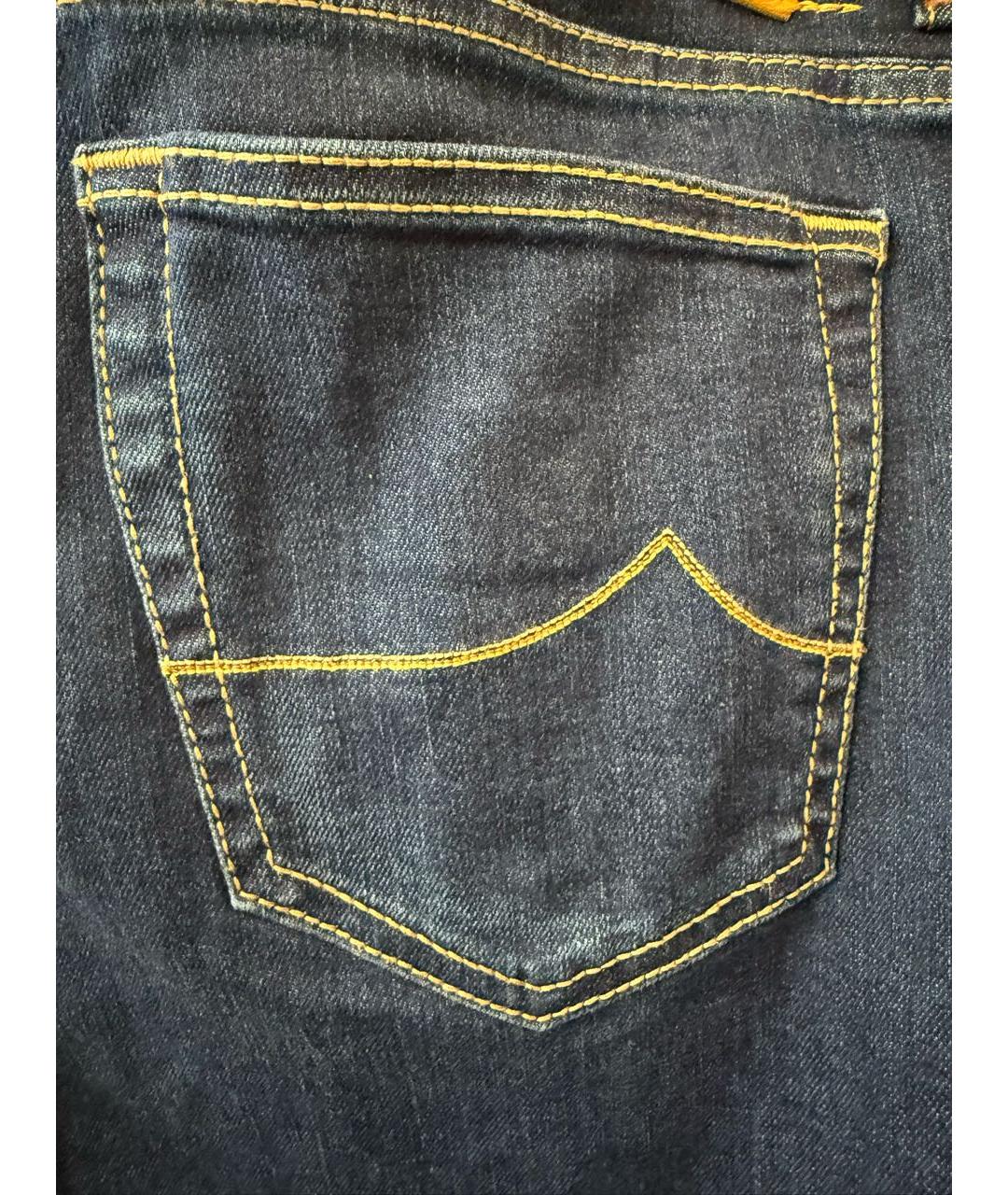JACOB COHEN Темно-синие хлопковые джинсы, фото 4