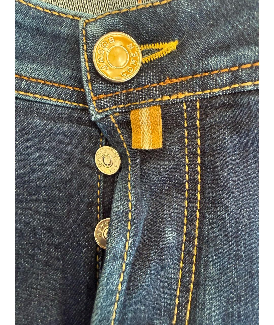 JACOB COHEN Темно-синие хлопковые джинсы, фото 6