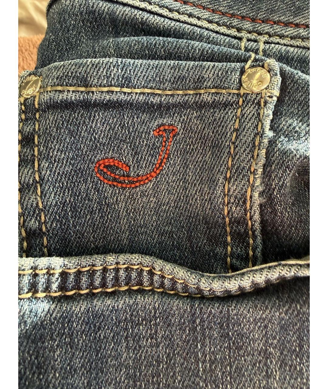 JACOB COHEN Синие хлопковые джинсы, фото 4