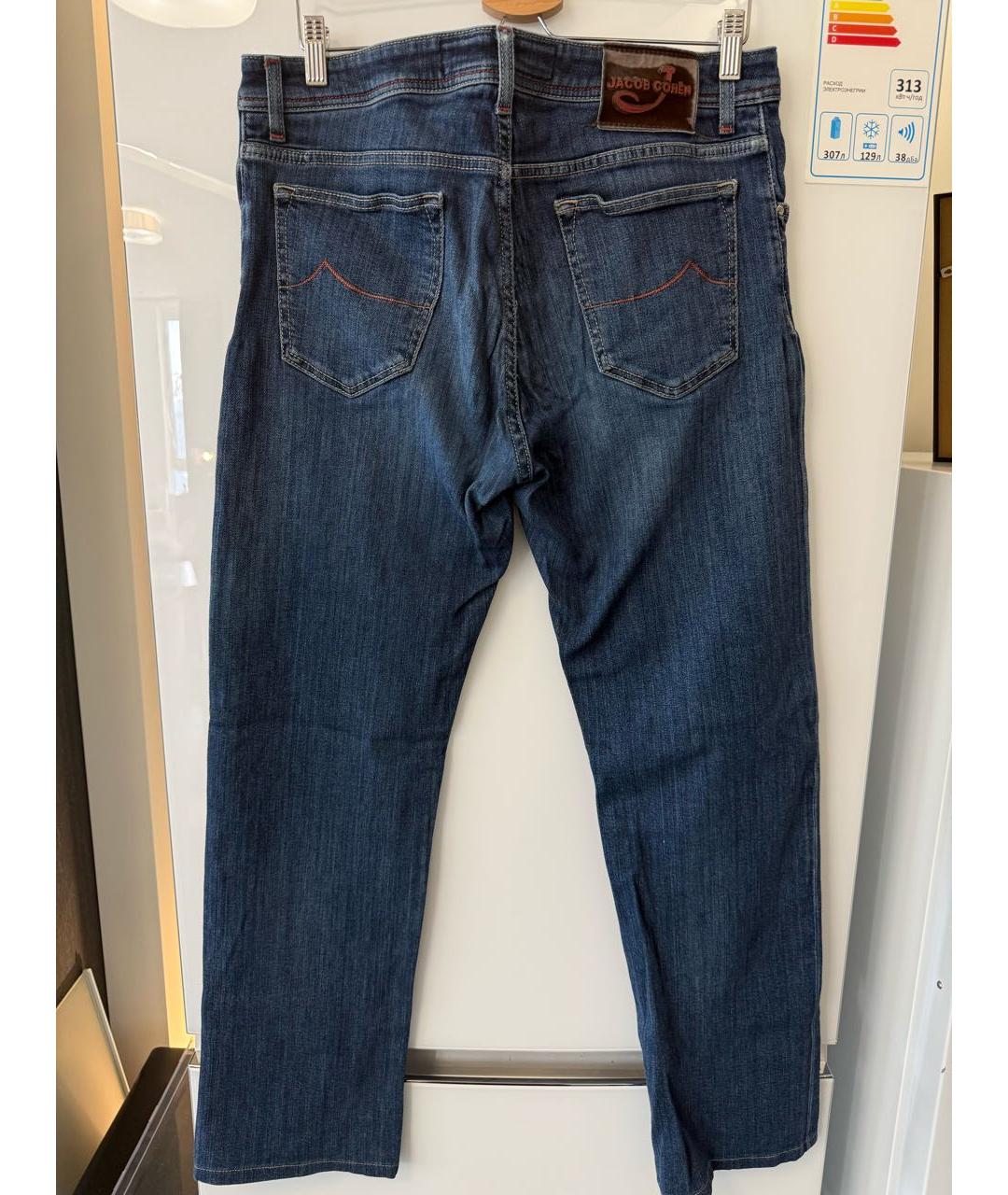 JACOB COHEN Синие хлопковые джинсы, фото 2