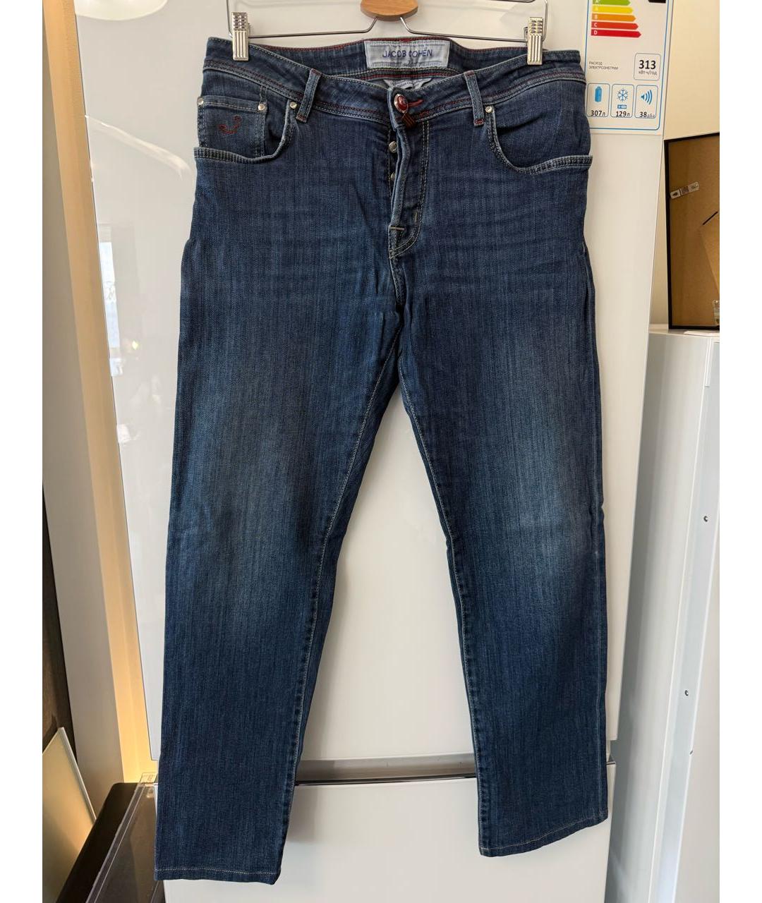 JACOB COHEN Синие хлопковые джинсы, фото 7