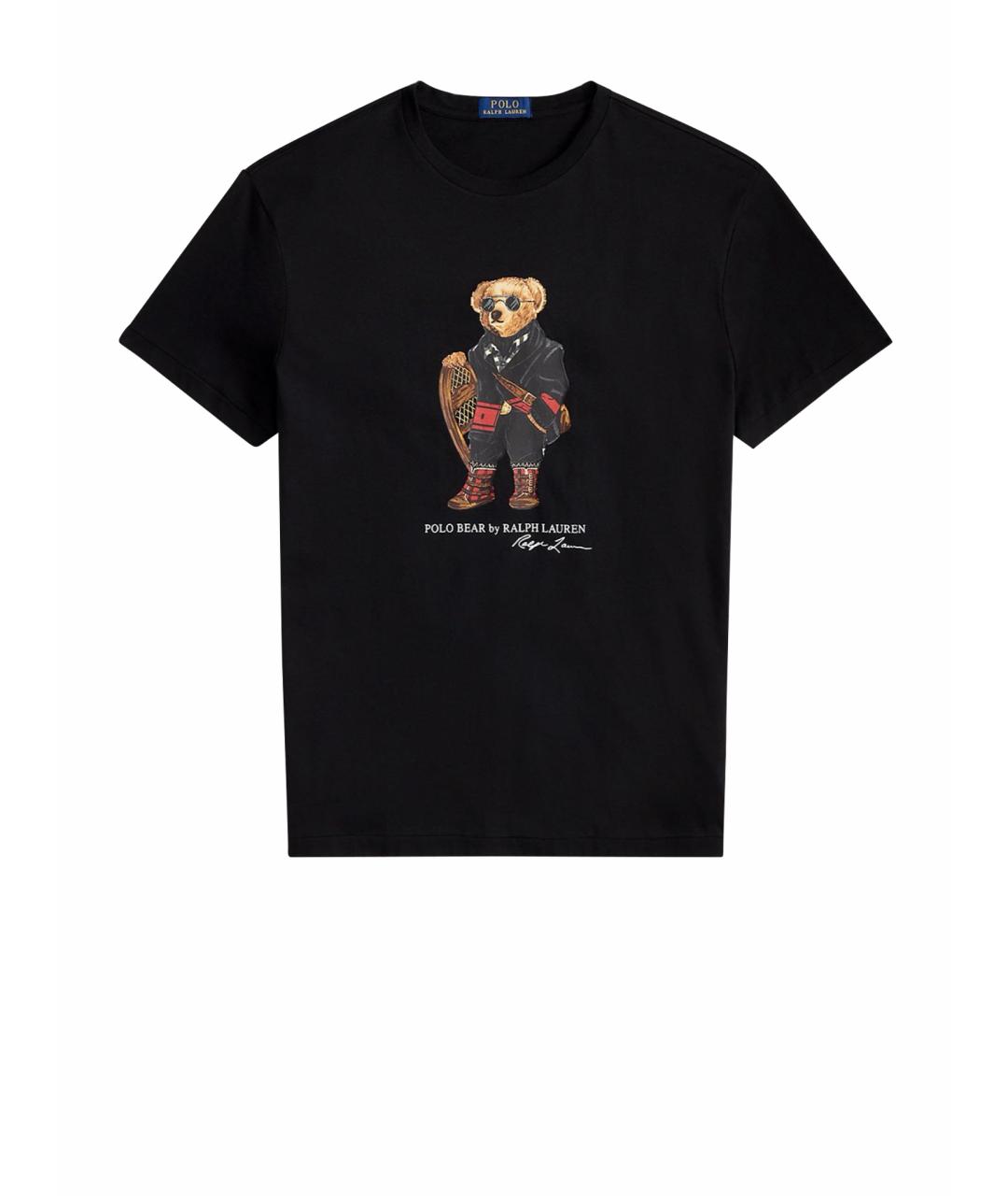 POLO RALPH LAUREN Черная хлопковая футболка, фото 1